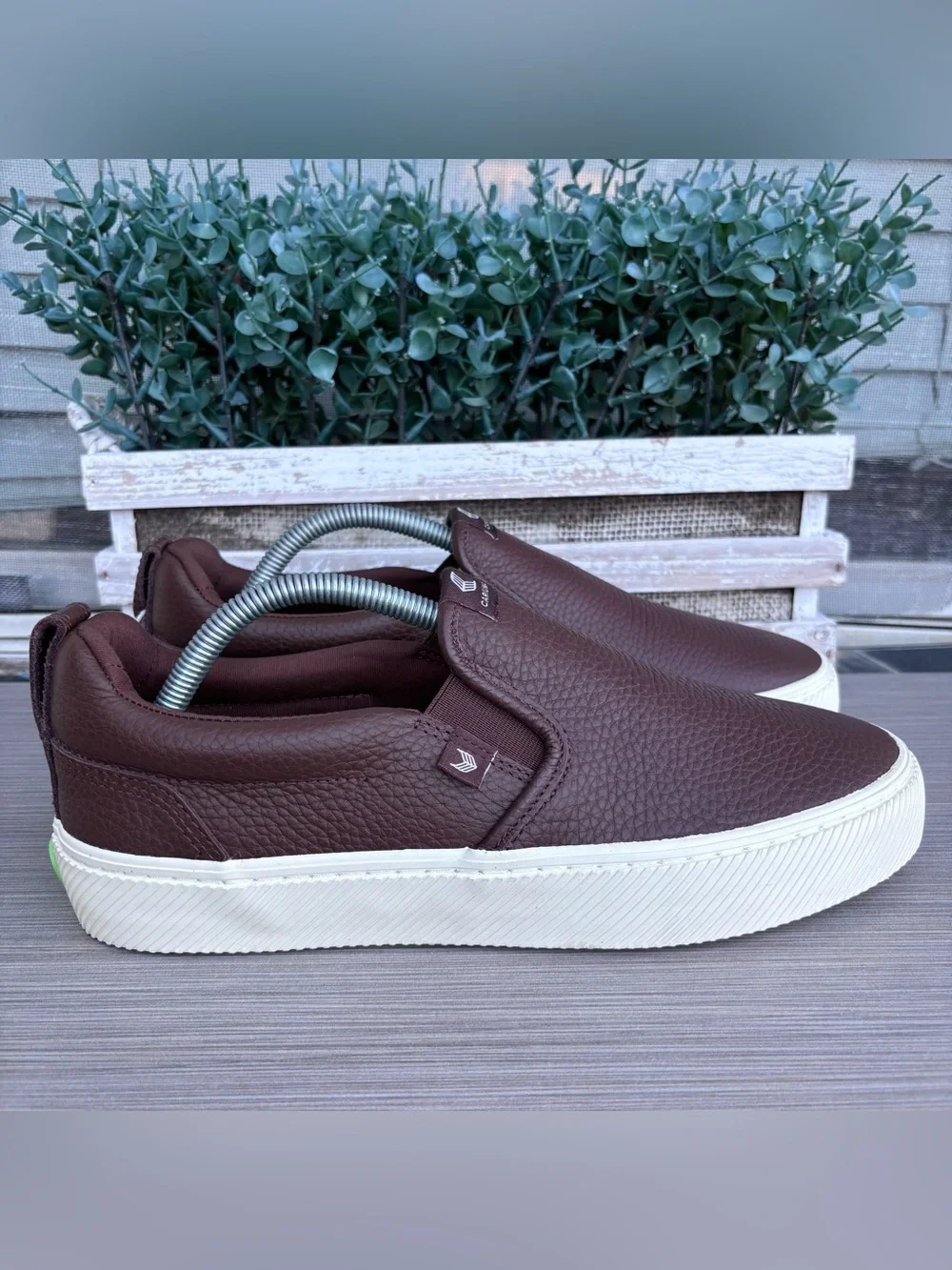 CARIUMA Brown Premium Leather Slip-On